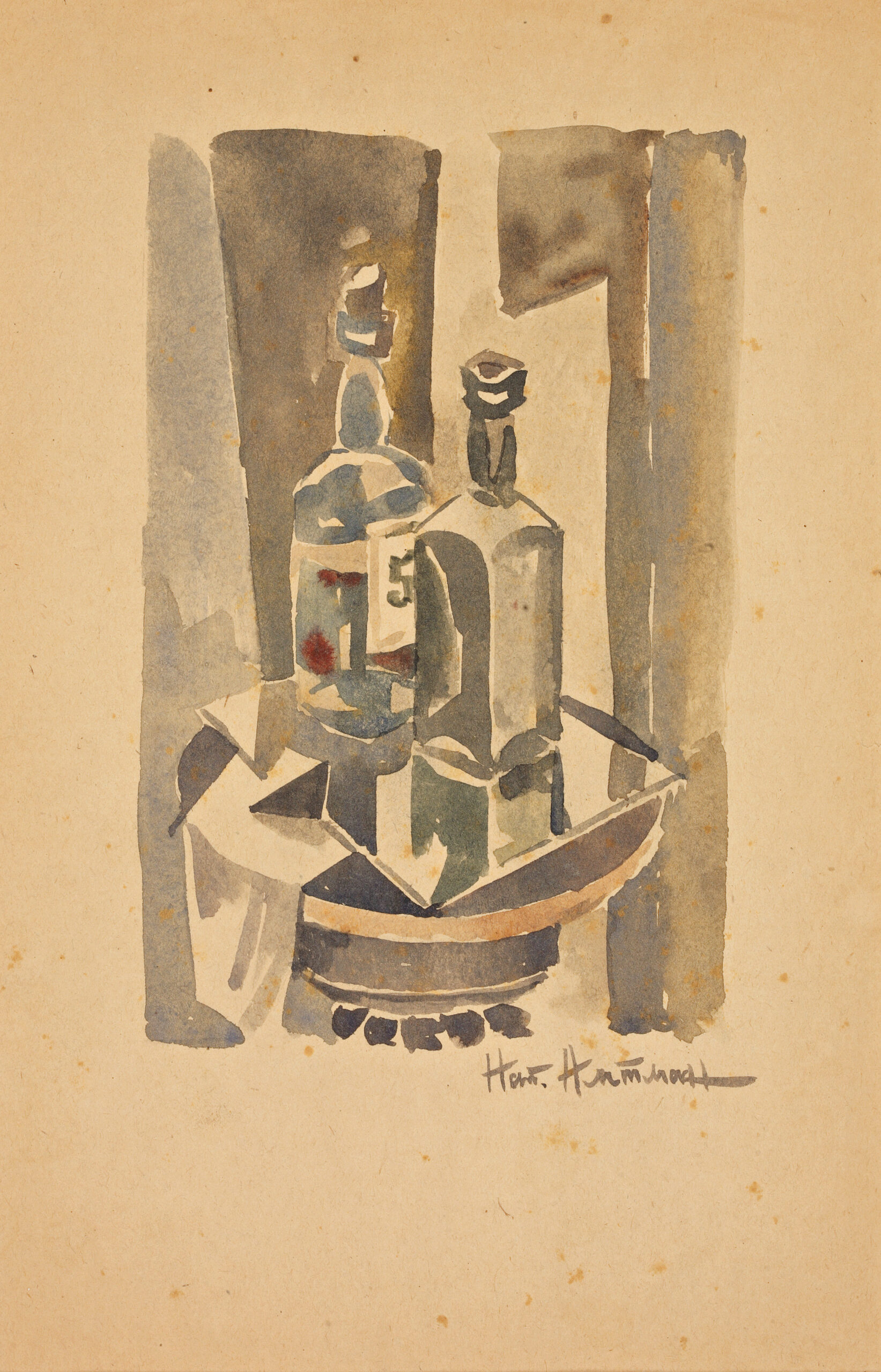 Image de l'oeuvre Nature morte aux bouteilles