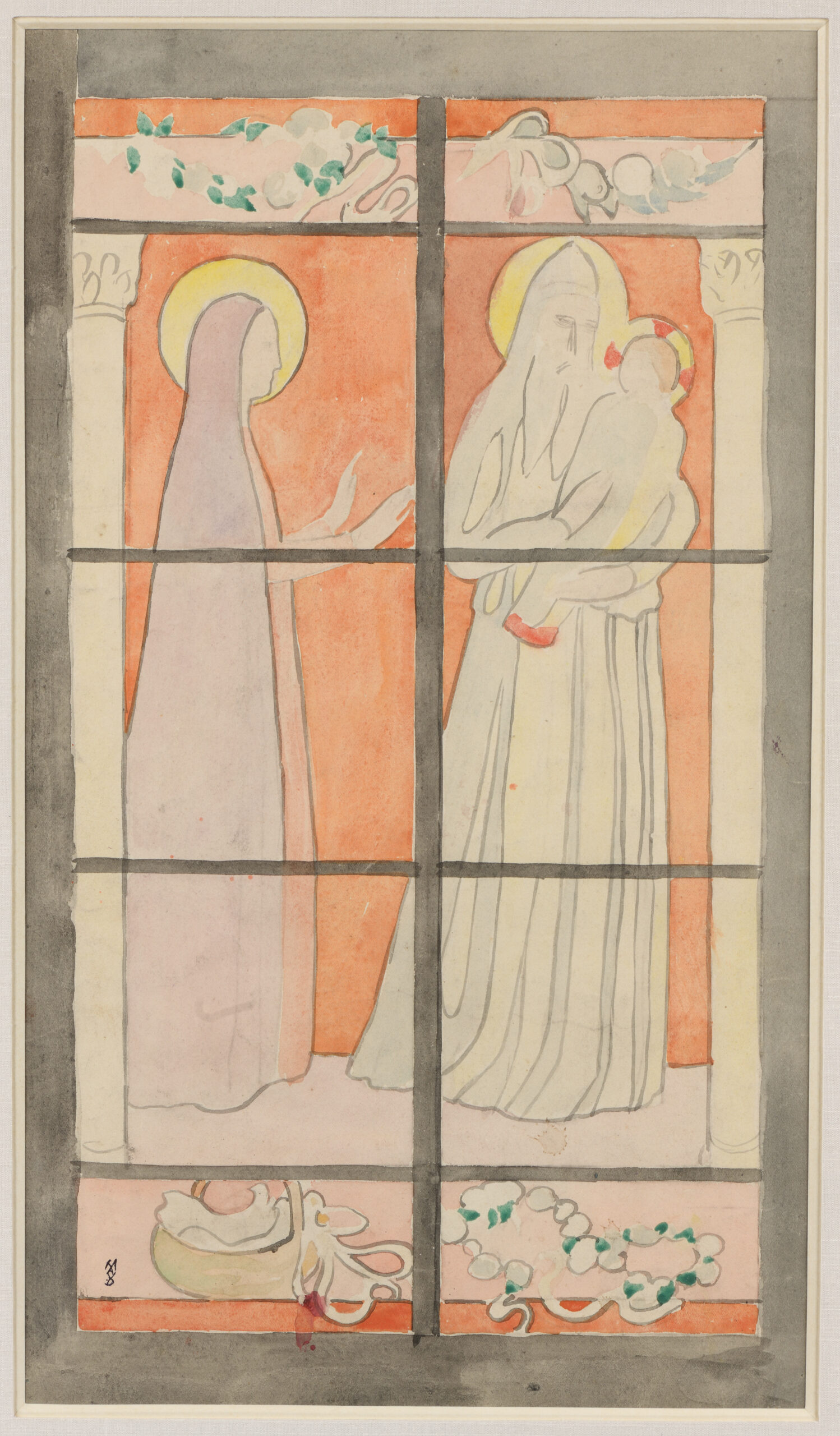 Image de l'oeuvre Privé : Présentation de Jésus au Temple (vitrail central)