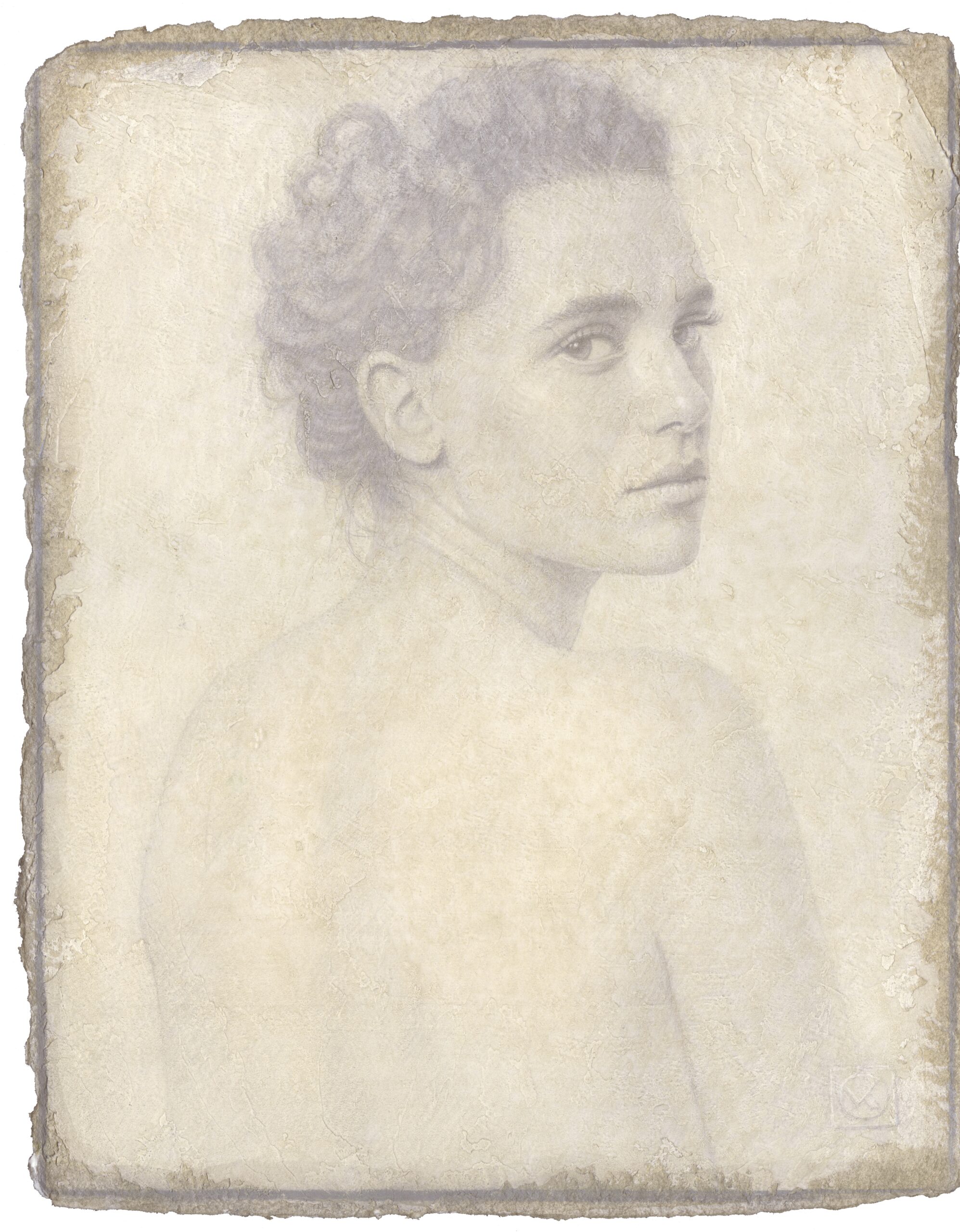 Image de l'oeuvre Jeune femme aux cheveux bouclés