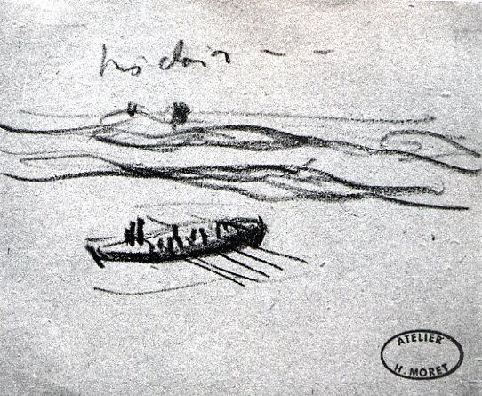 Image de l'oeuvre Bateaux de pêche, marins ramant