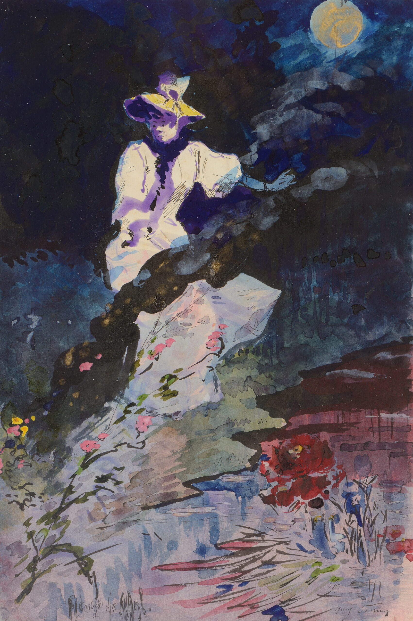 Image de l'oeuvre Fleurs du mal, projet de frontispice