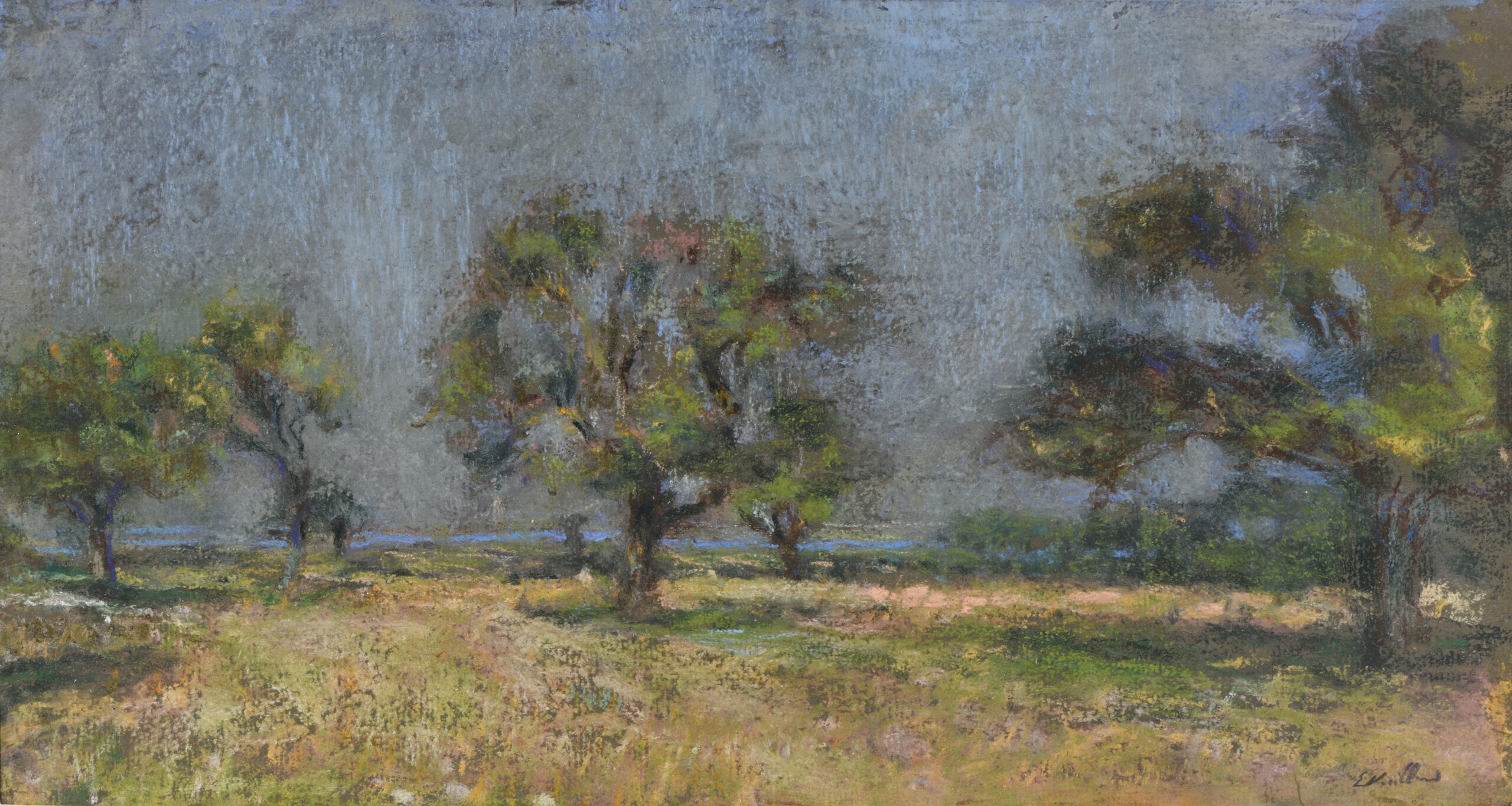 Image de l'oeuvre Privé : VIII-206 &#8211; Les arbres bleus en Normandie