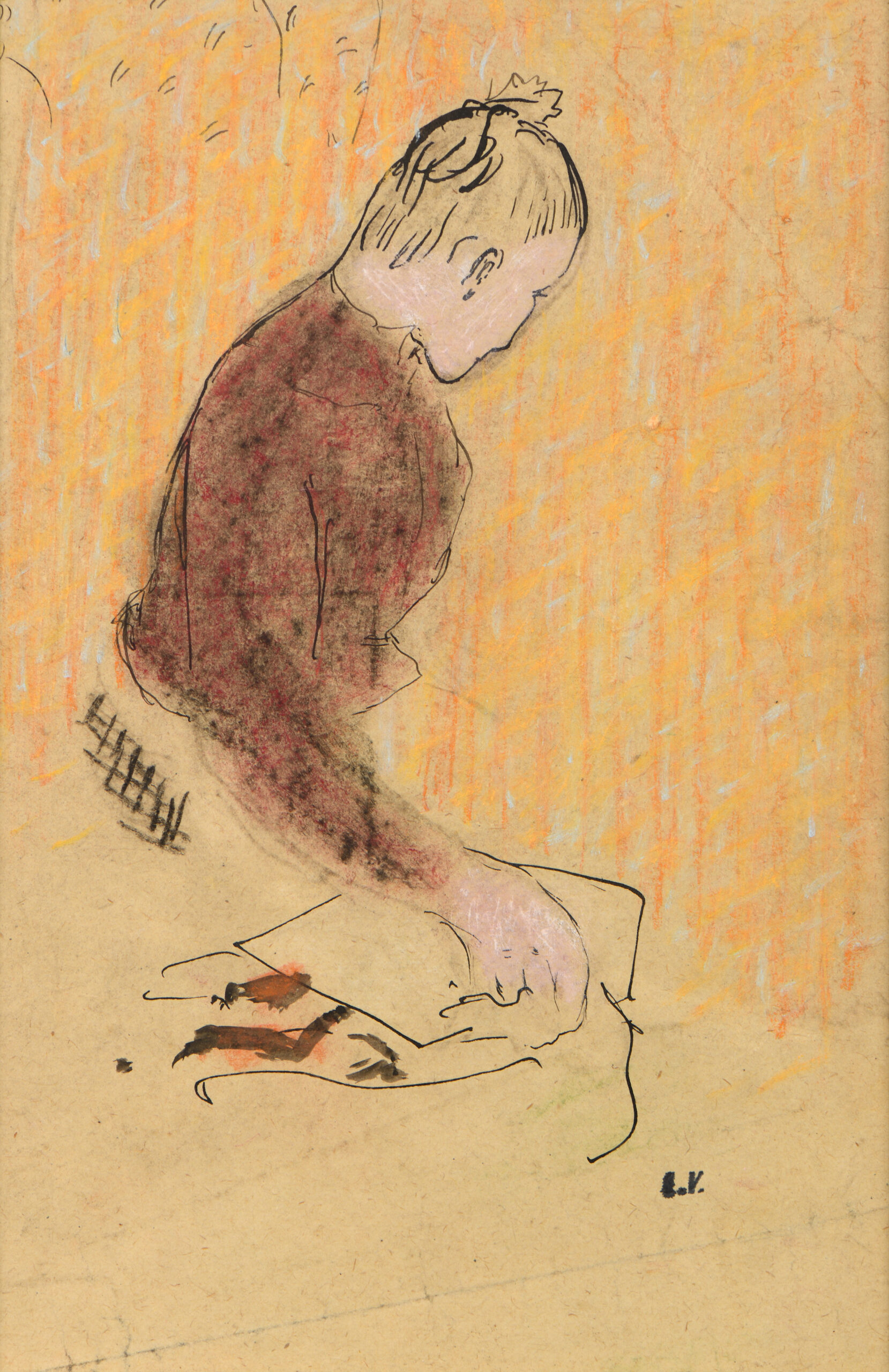 Image de l'oeuvre Privé : Marie Vuillard assise de profil